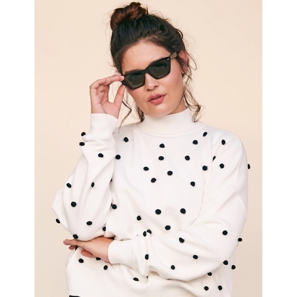 LPA Teza Sweater in Cream Polka Dot - Picture 11 of 12